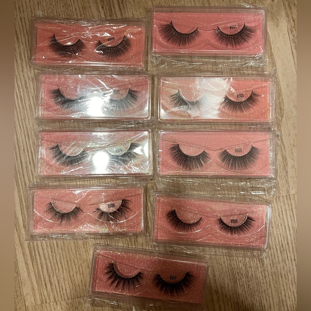BUNDLE - 9 pairs of falsie eyelashes